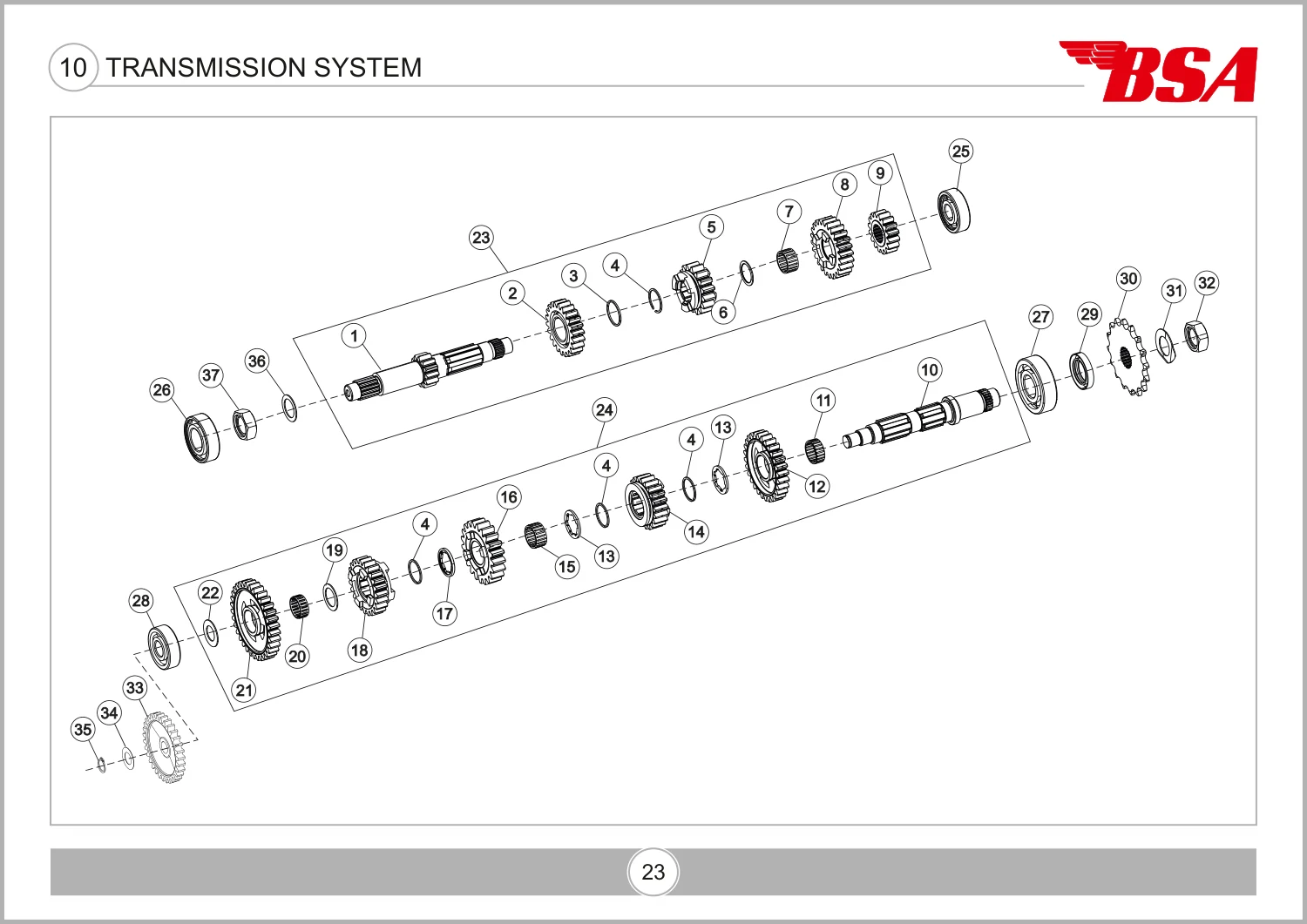Transmission System drawing