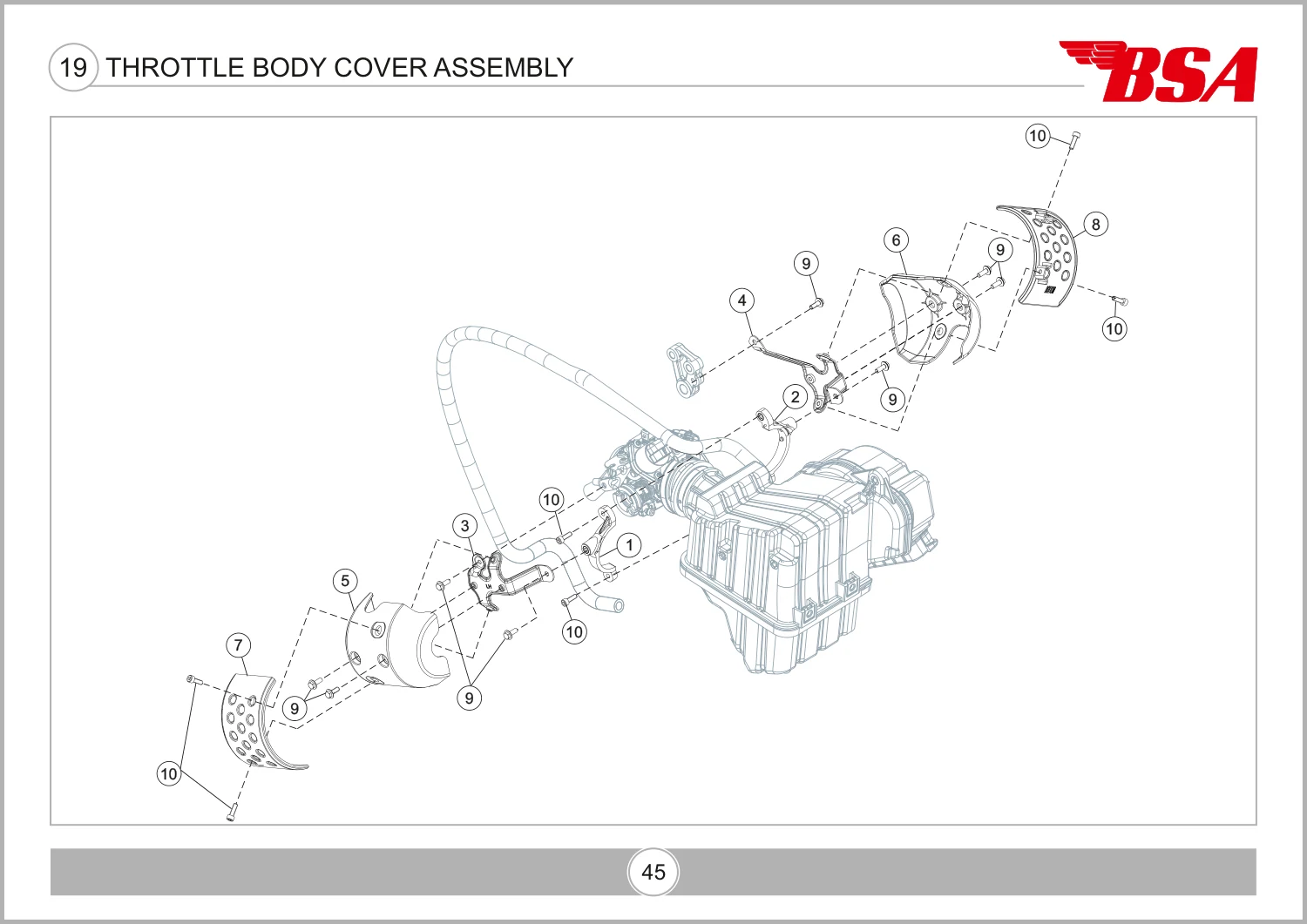 Throttle Body Cover Assembly drawing