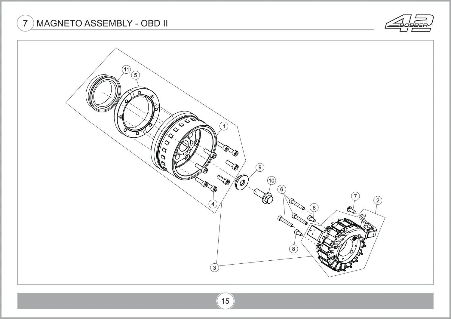 Magneto Assembly - OBD II drawing