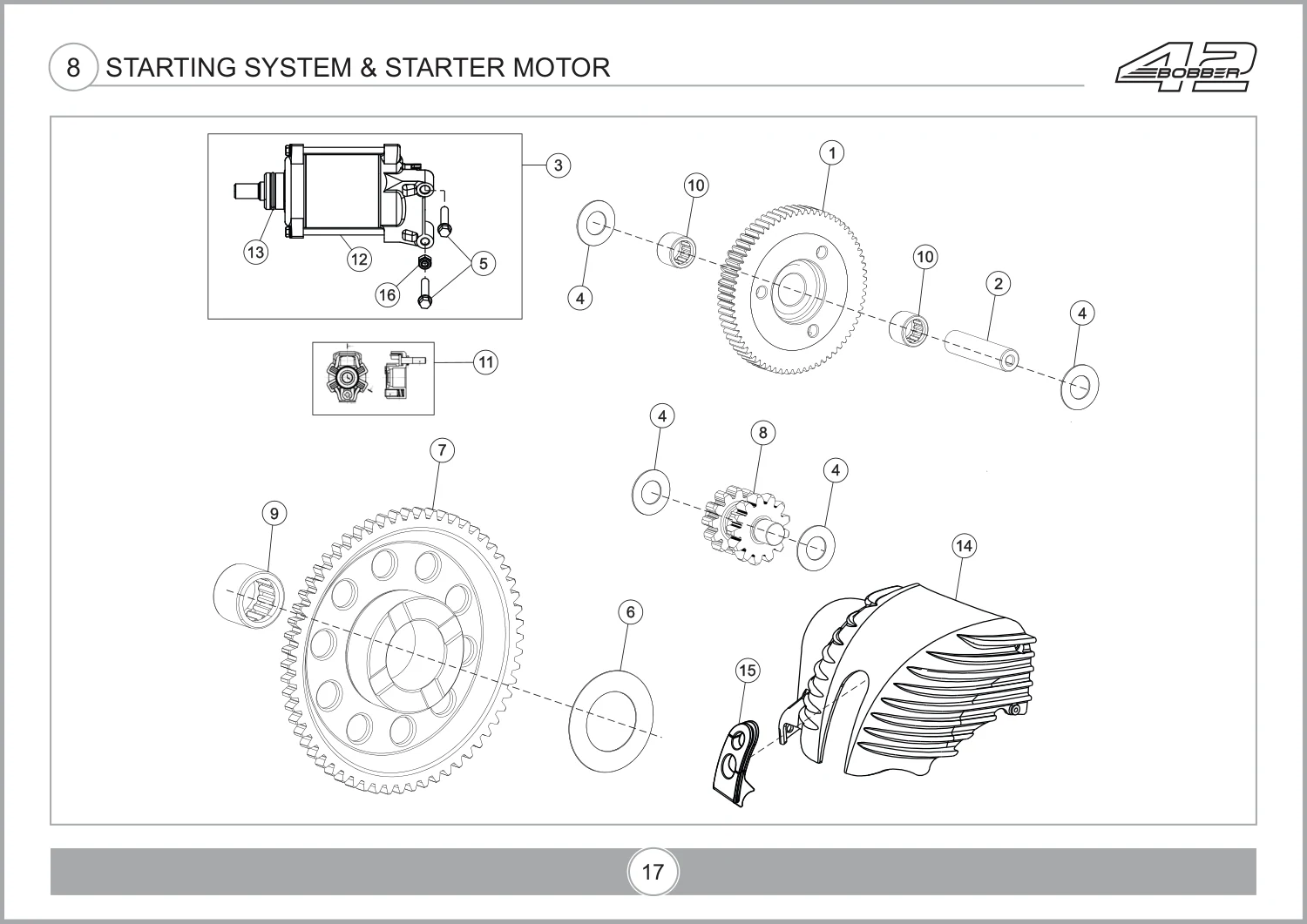 Starting System & Starter Motor drawing