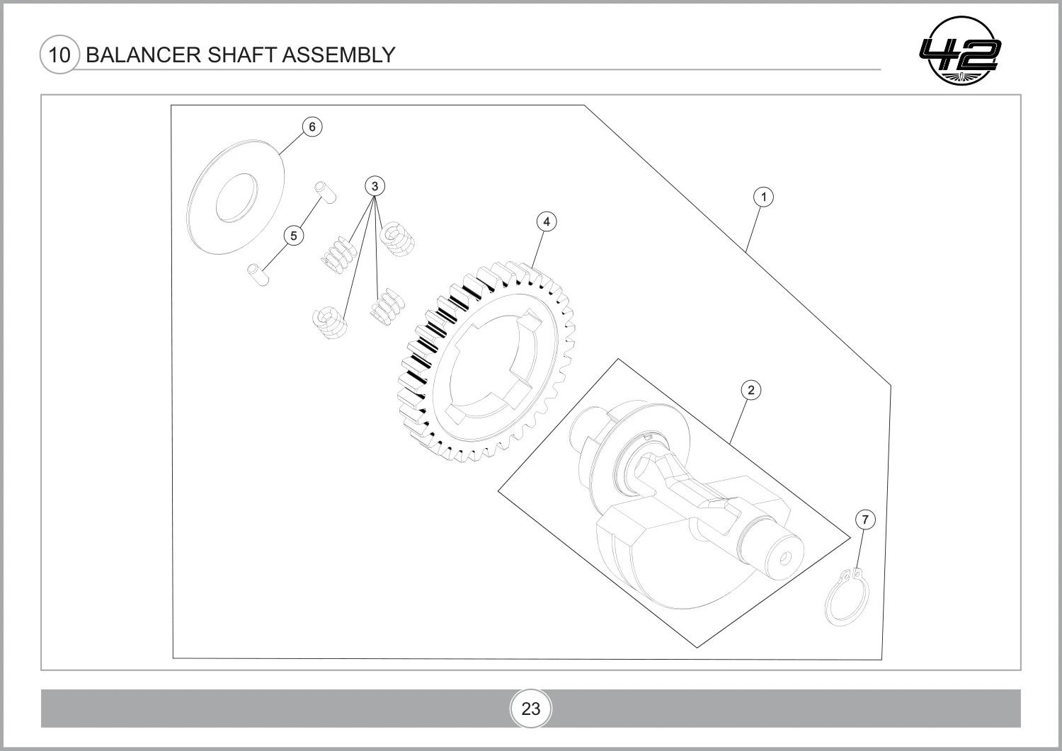 Balancer Shaft Assembly drawing