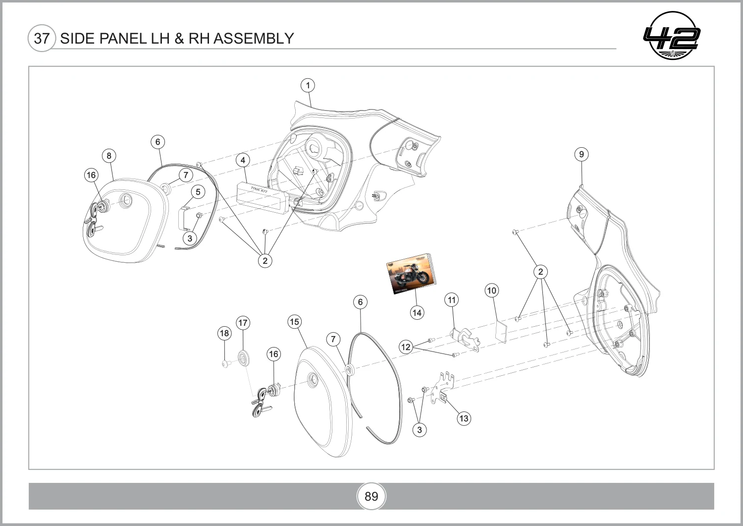 Side Panel LH & RH Assembly drawing