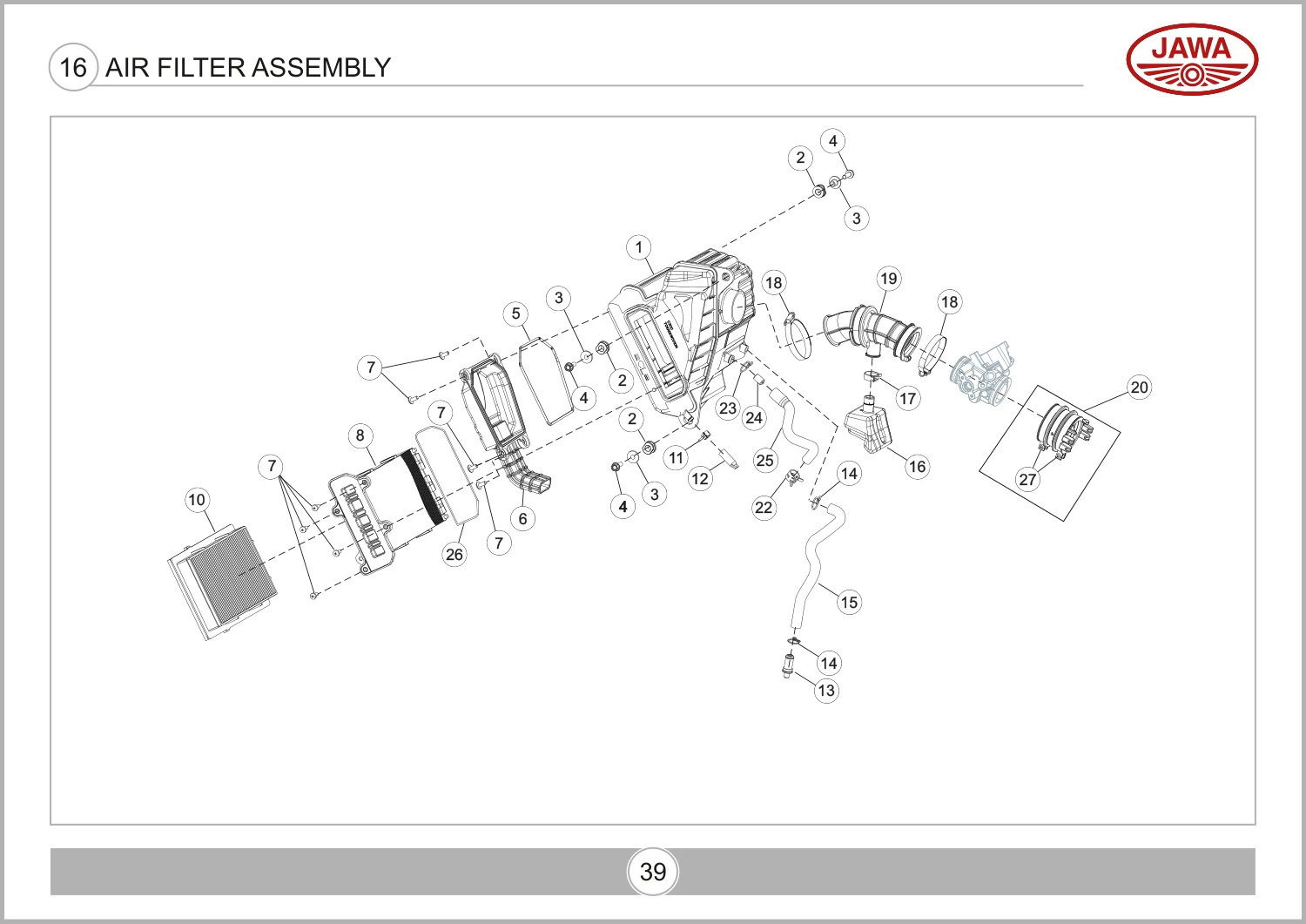 Air Filter Assembly drawing
