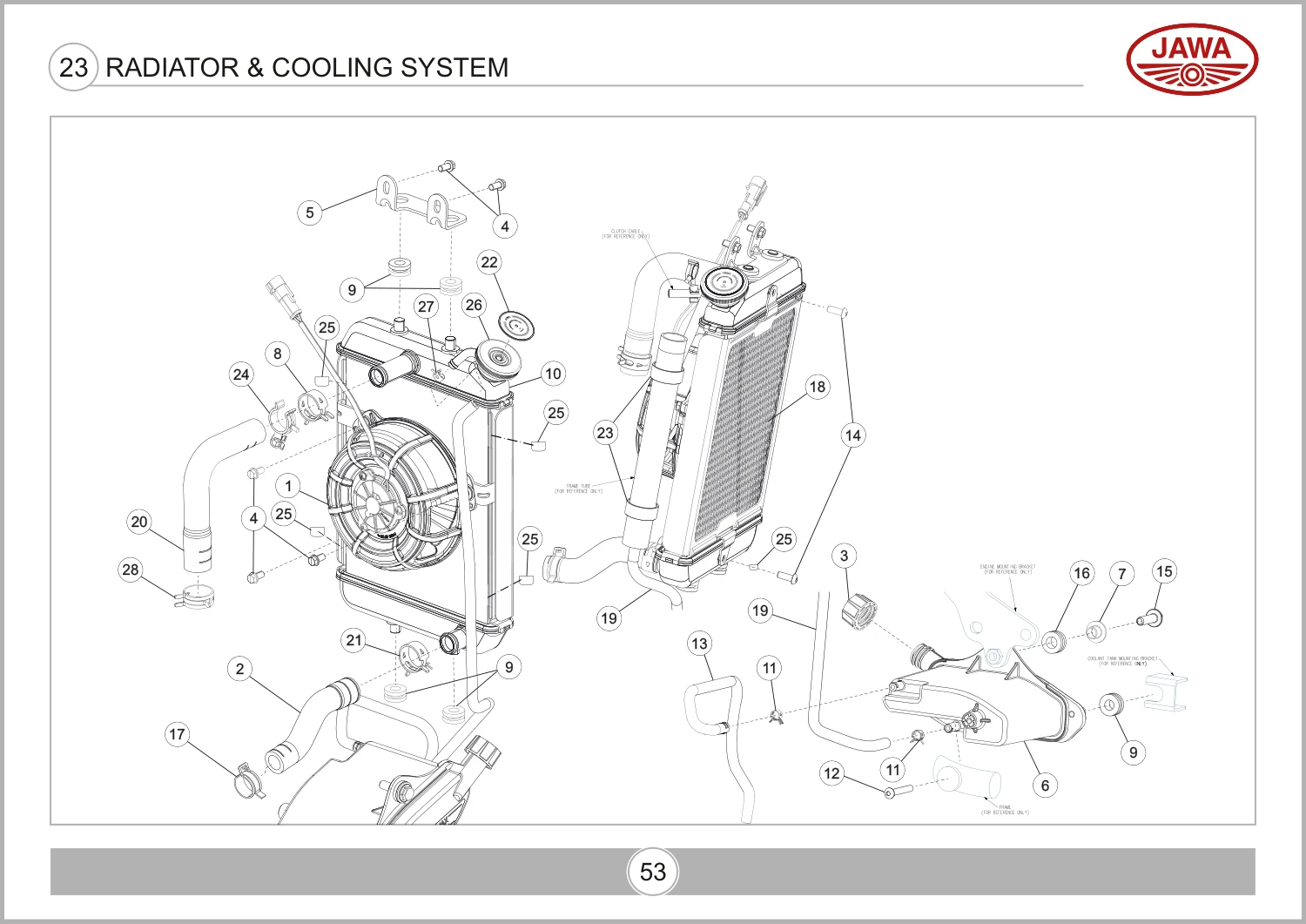 Radiator & Cooling System drawing