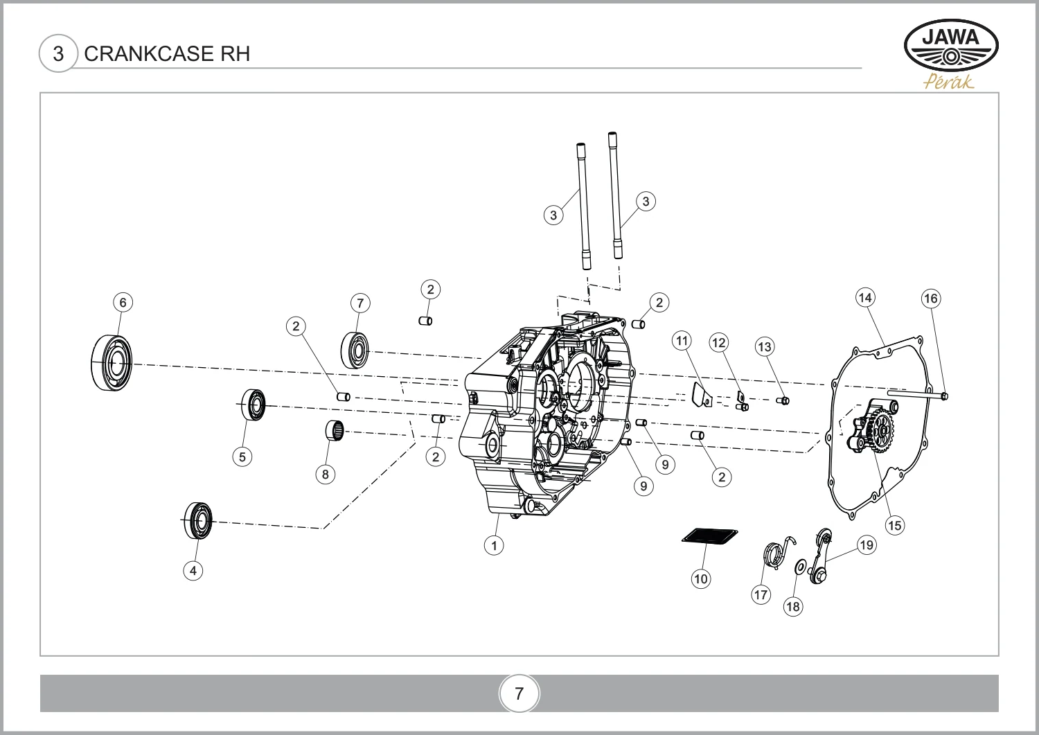 Crankcase RH drawing