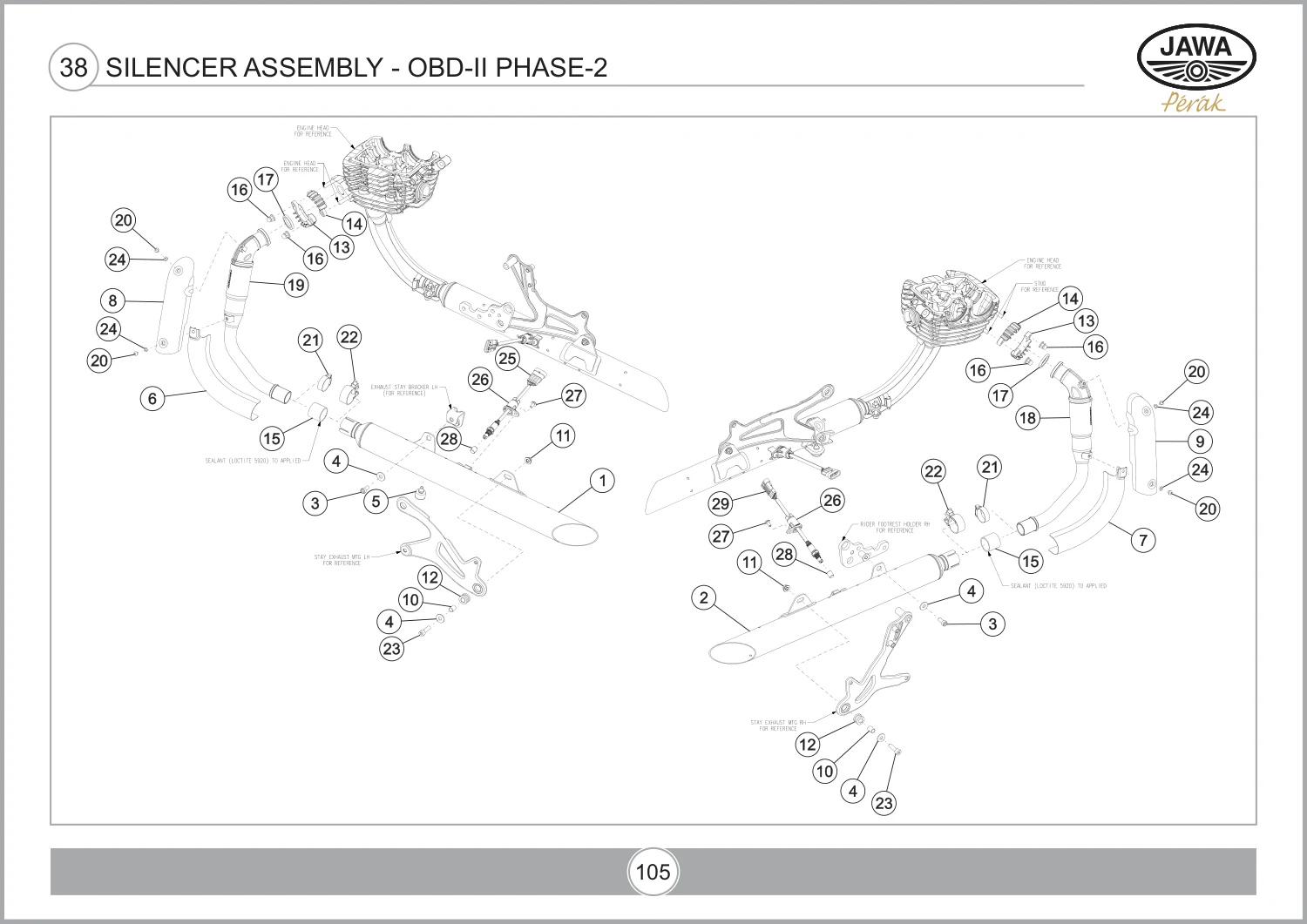 Silencer Assembly - OBD-II Phase-2 drawing