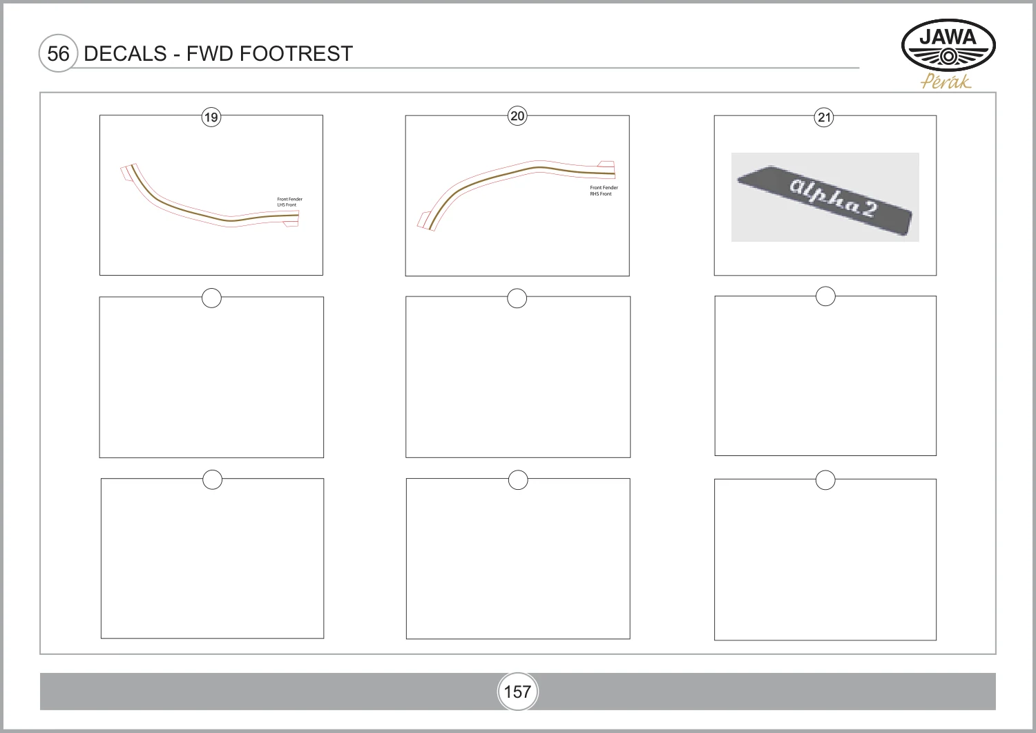 Decals - Fwd Footrest drawing