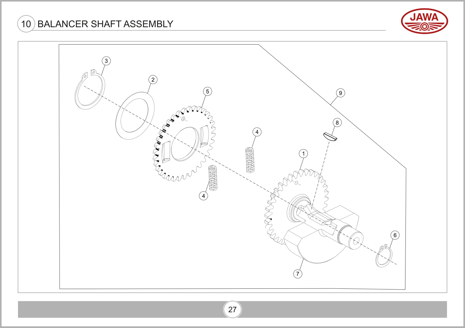 Balancer Shaft Assembly drawing