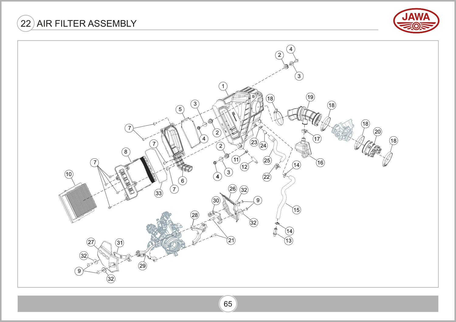 Air Filter Assembly drawing