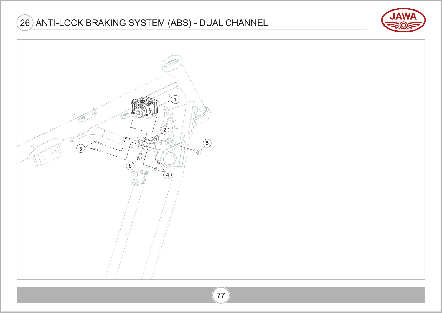Anti-Lock Braking System (ABS) Dual Channel drawing