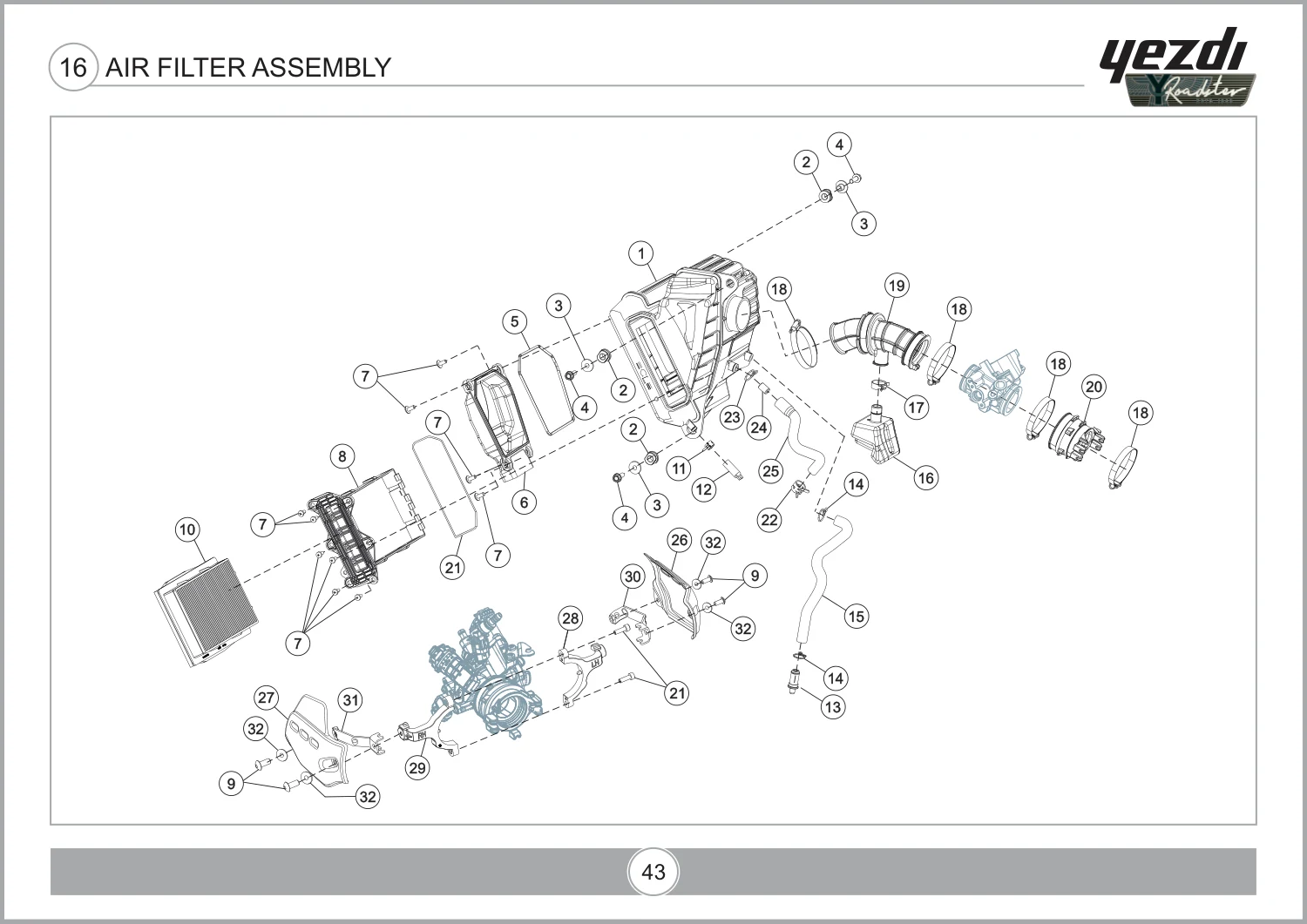 Air Filter Assembly drawing
