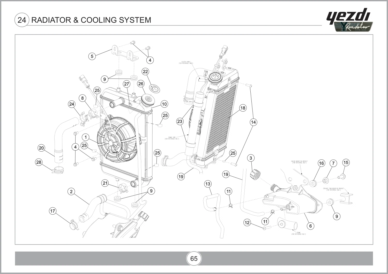Radiator & Cooling System drawing