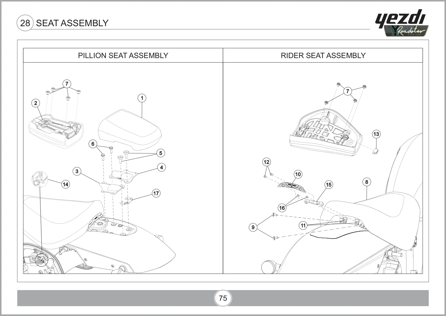 Seat Assembly drawing