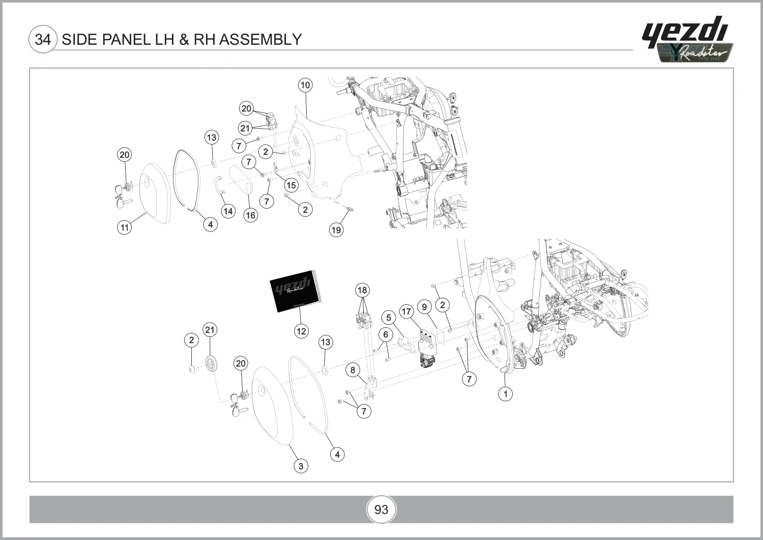 Side Panel LH & RH Assembly drawing