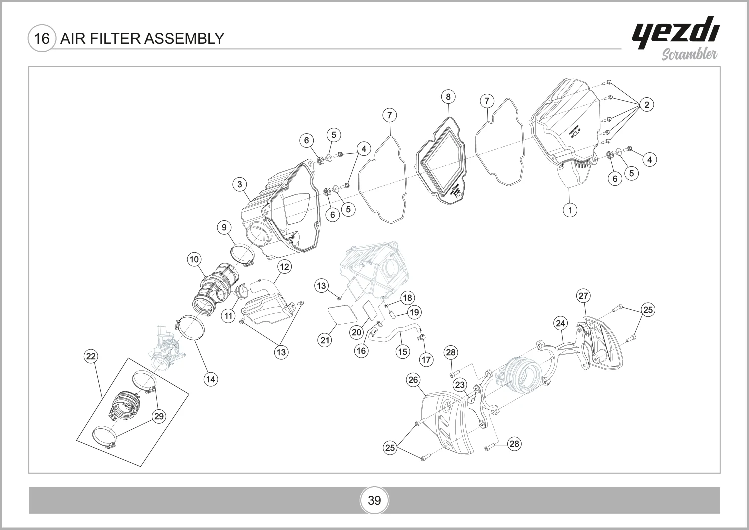 Air Filter Assembly drawing