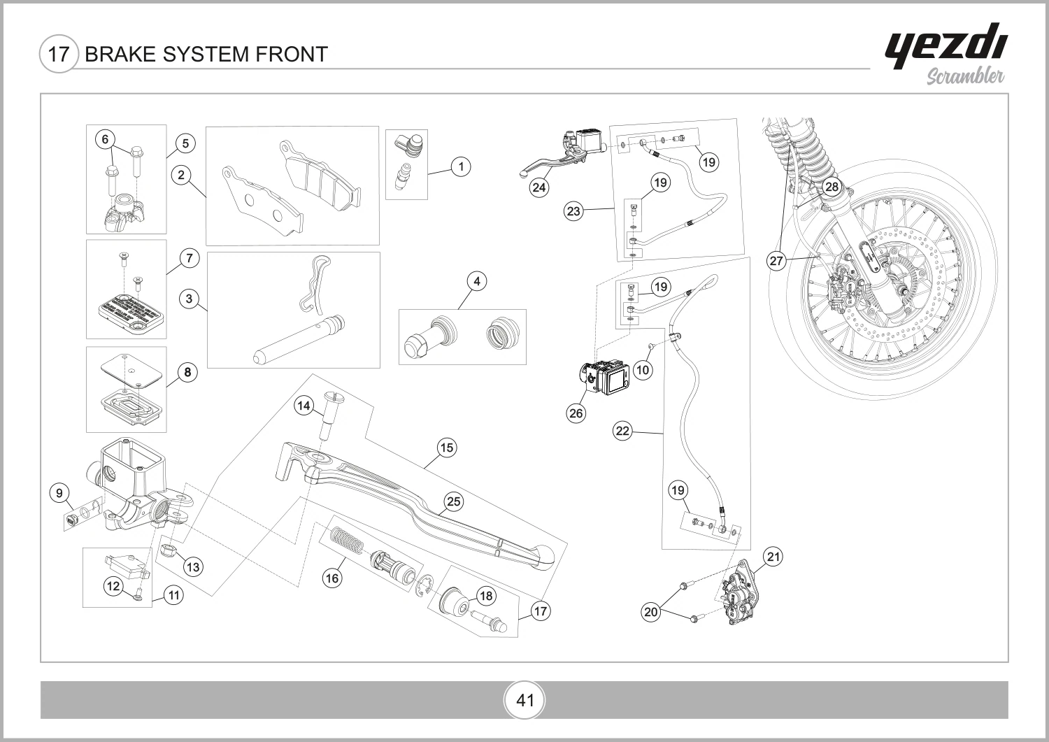 Brake System Front drawing