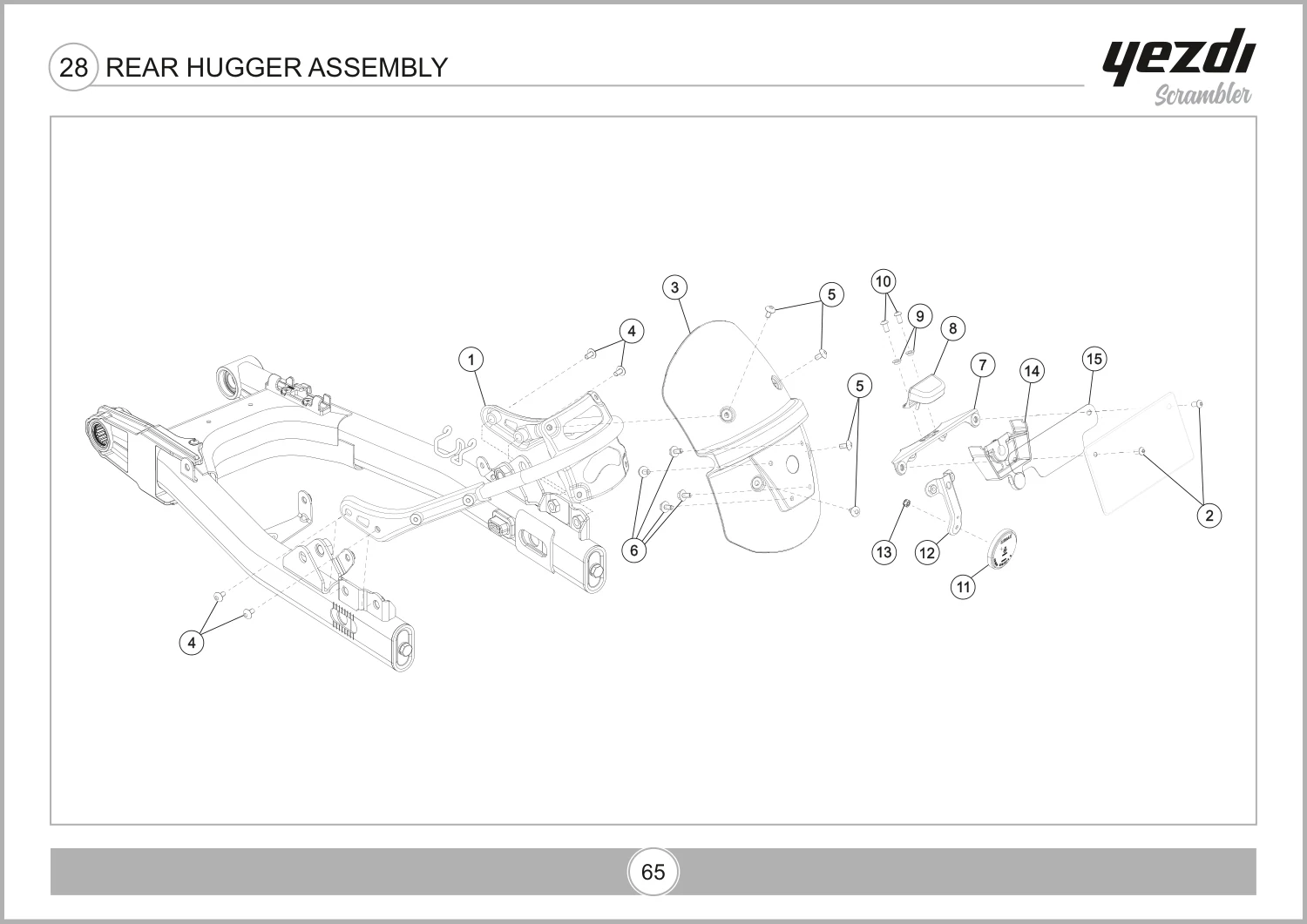 Rear Hugger Assembly drawing