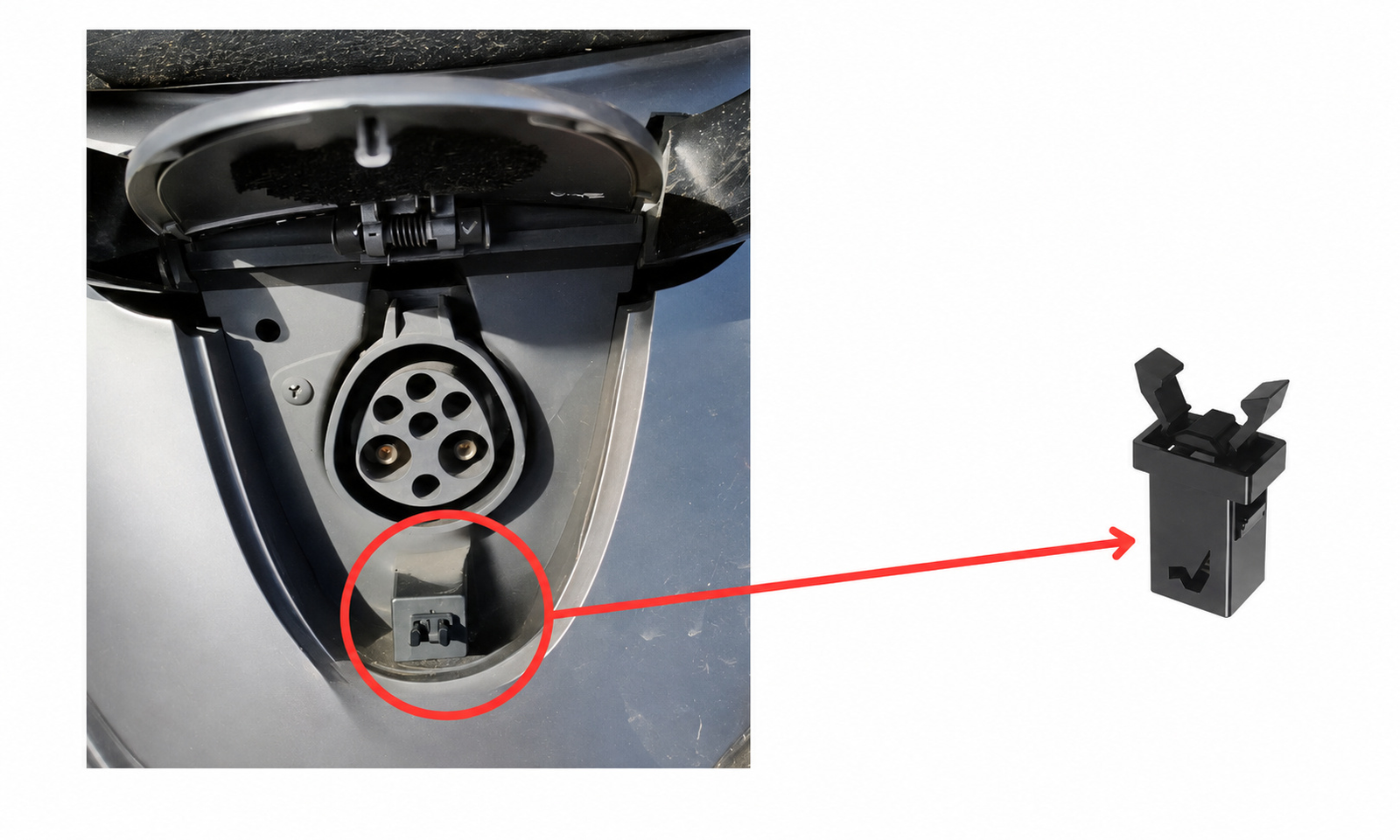 Ola Charging-Port Push-Lock Clips - Pack of 2
