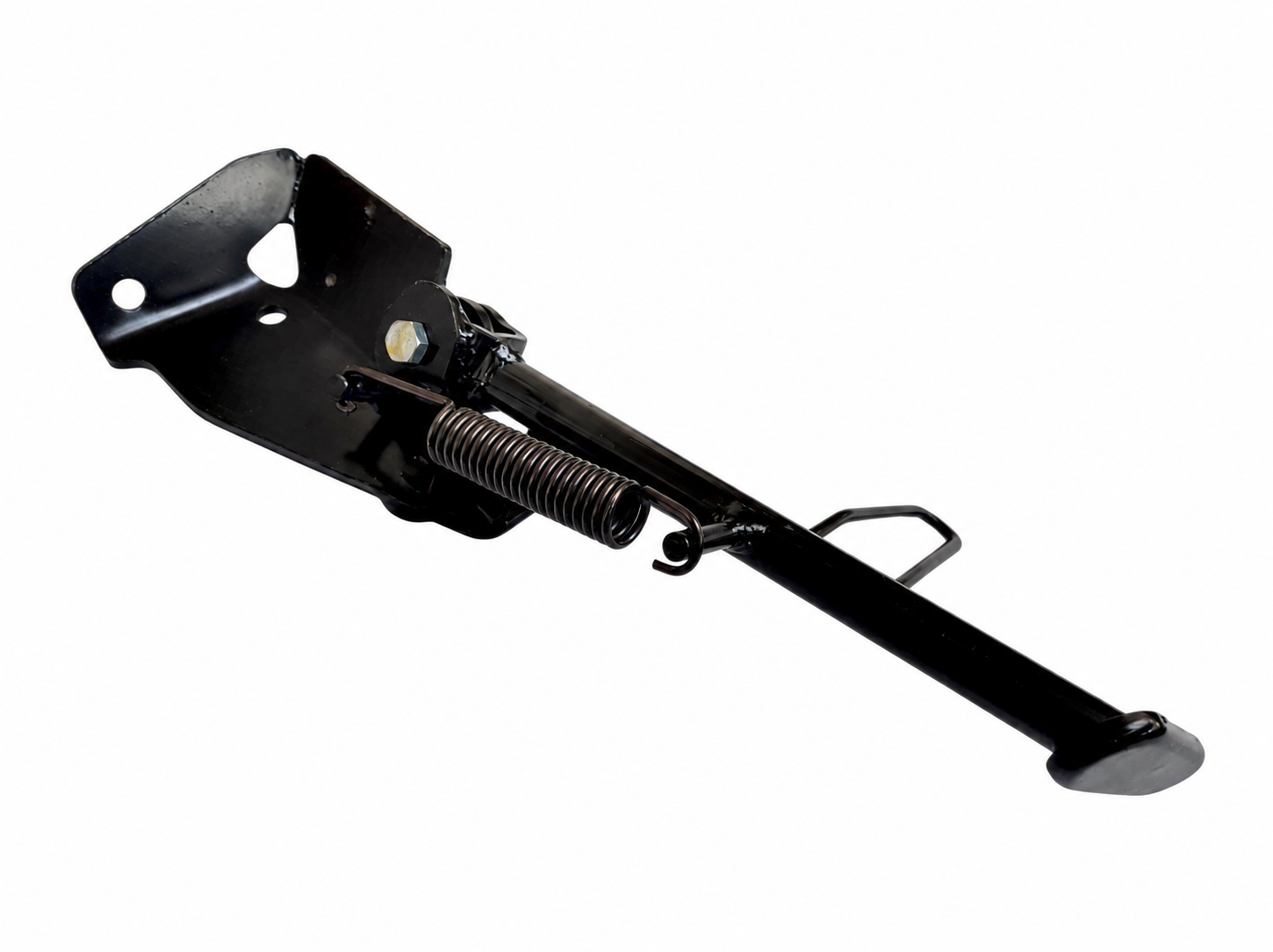 Black Side Stand Assembly with Bracket and Spring for Vespa