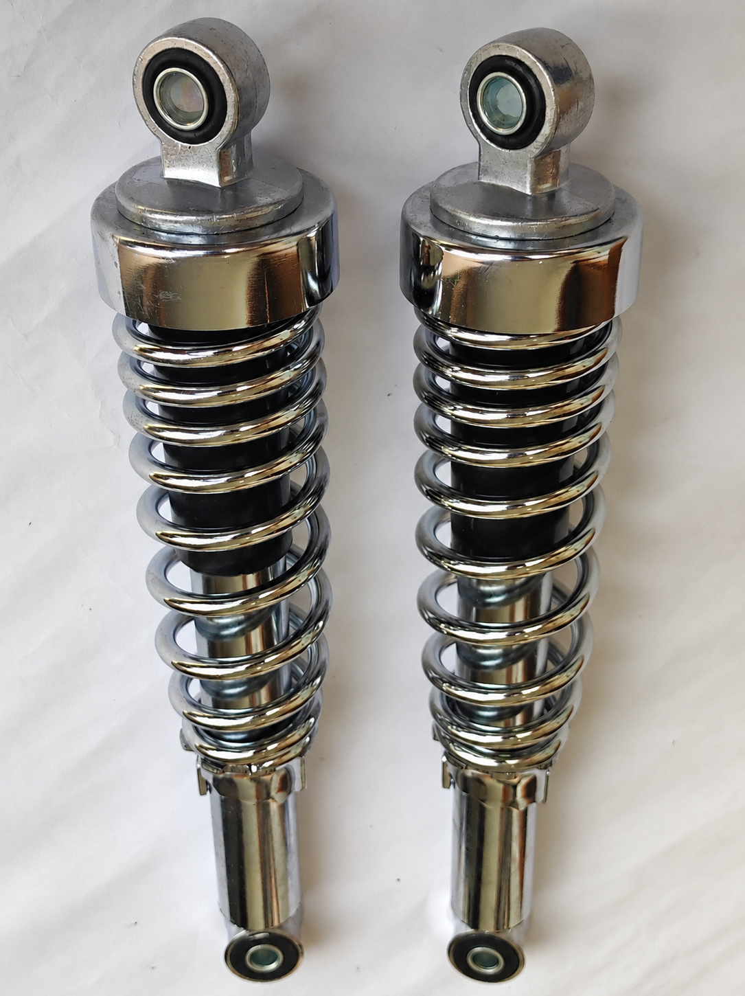 Chrome Rear Shock Absorber Pair for Yamaha RX100 / RX135 / RXZ
