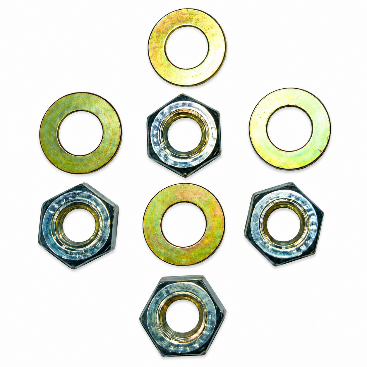 Head Nut and Washer Kit for Yamaha RX100 / RX135 (4 Nuts)