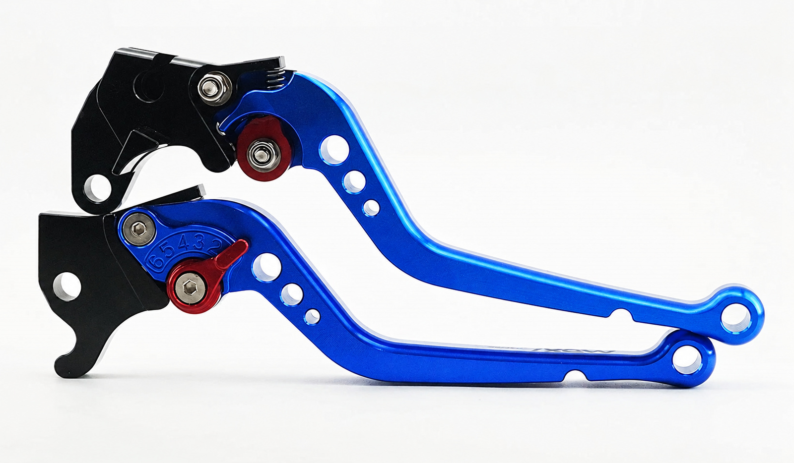 MOXI Blue Adjustable Brake and Clutch Lever Pair for Yamaha R15 V1/V2