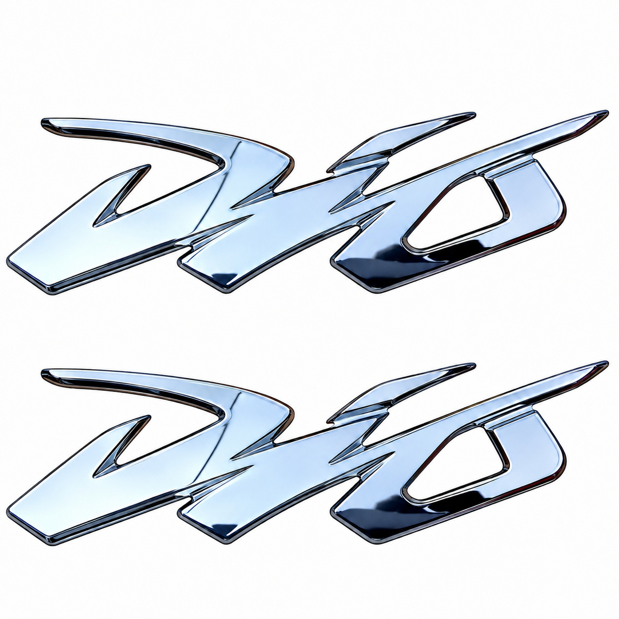 Silver Dio Side-Shield Monogram Pair