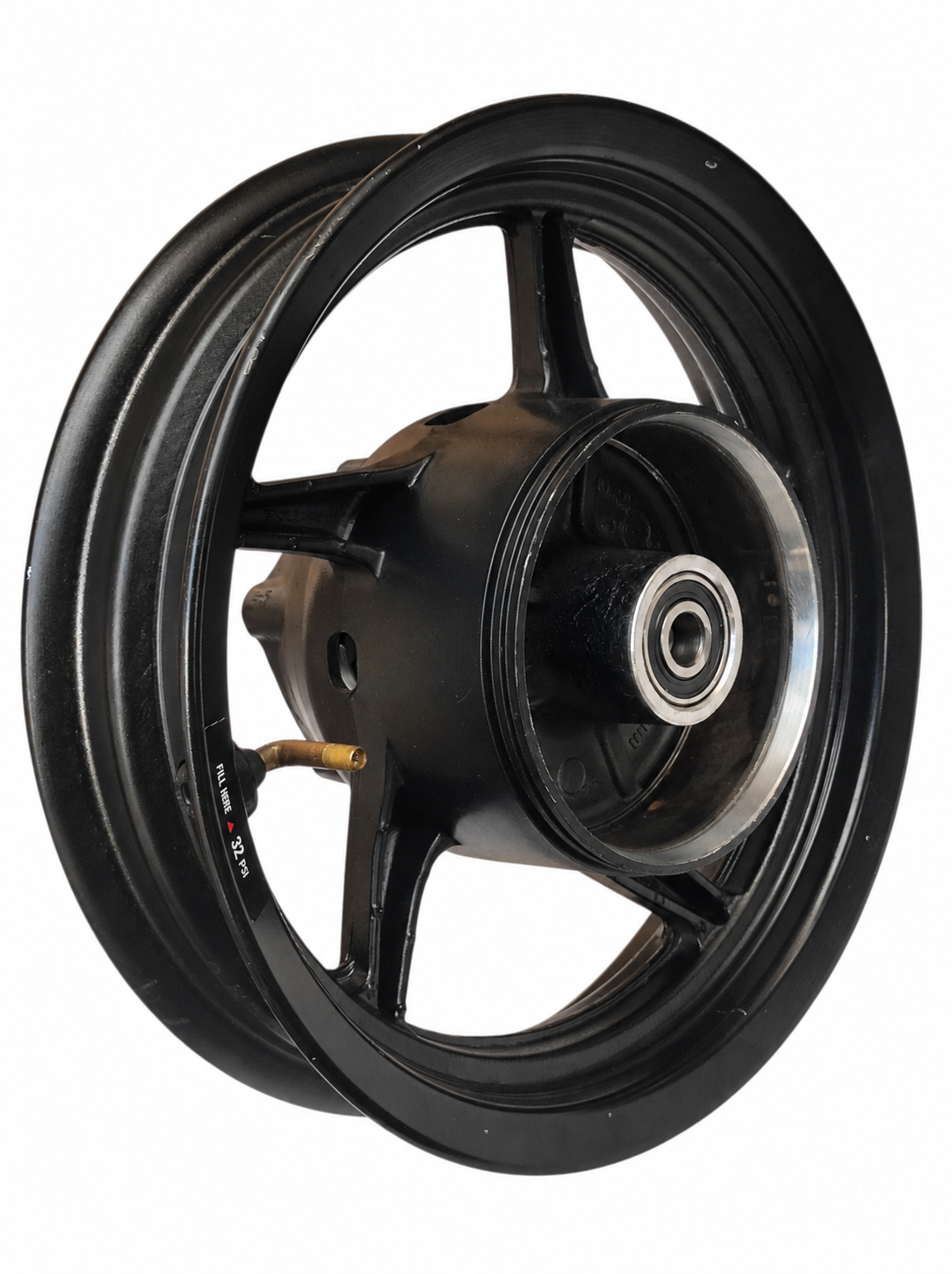 Rear Alloy Wheel Rim for Ather Rizta - Drum Brake, Black