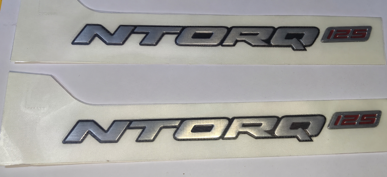 Silver Monogram Pair for TVS Ntorq 125