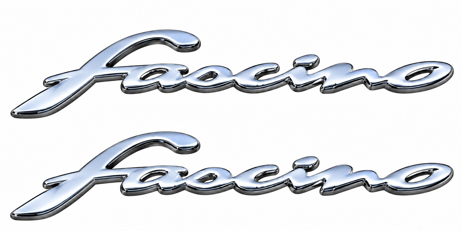 Silver Monogram Pair for Yamaha Fascino