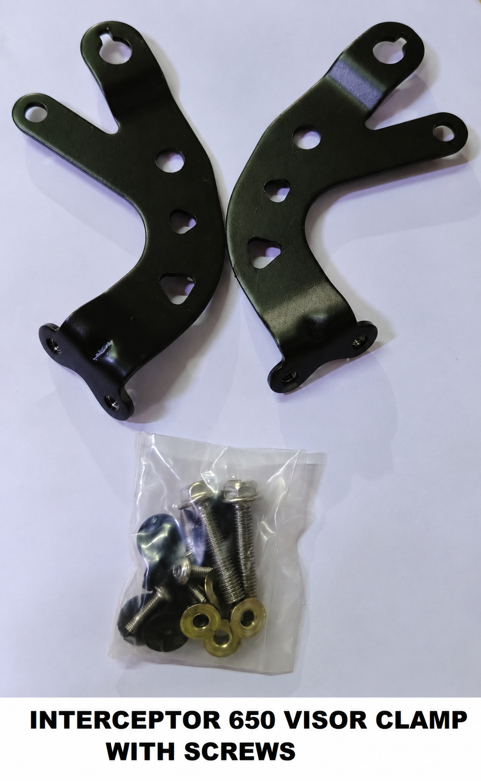 Windscreen Clamp Set with Screws for Royal Enfield Interceptor 650