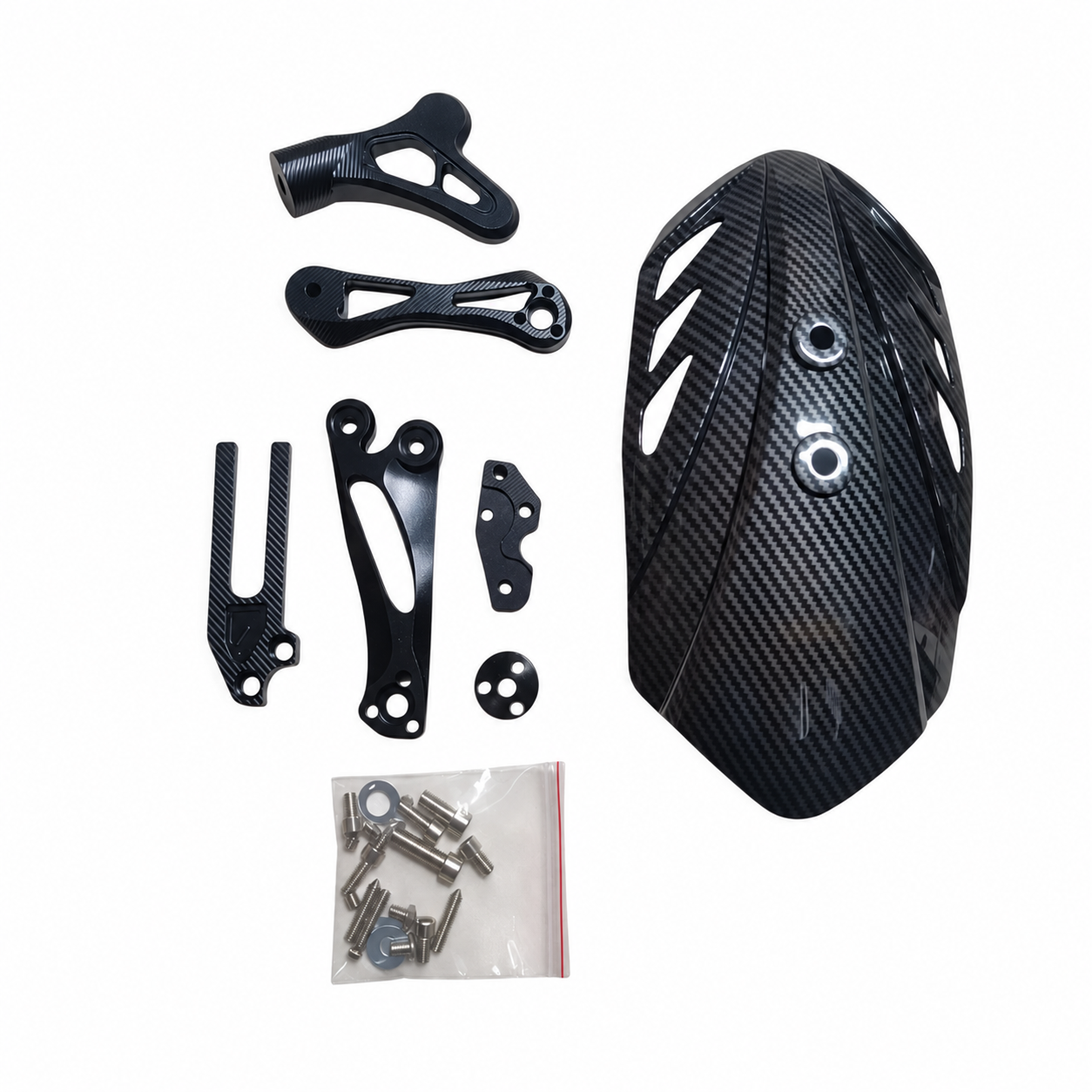 Carbon-Look Rear Tyre Hugger Kit for Yamaha Aerox