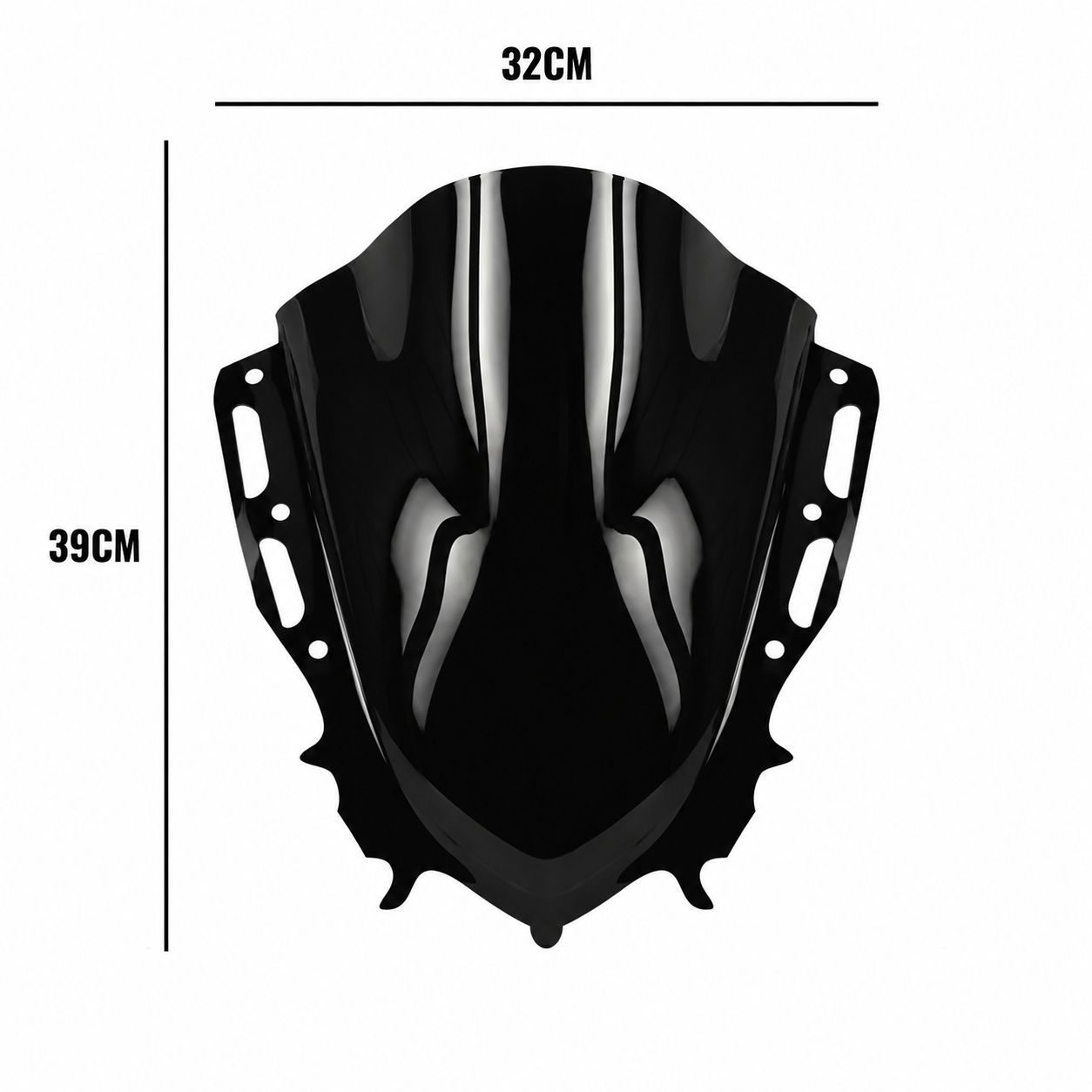 Black Visor Screen for Yamaha R15 V4