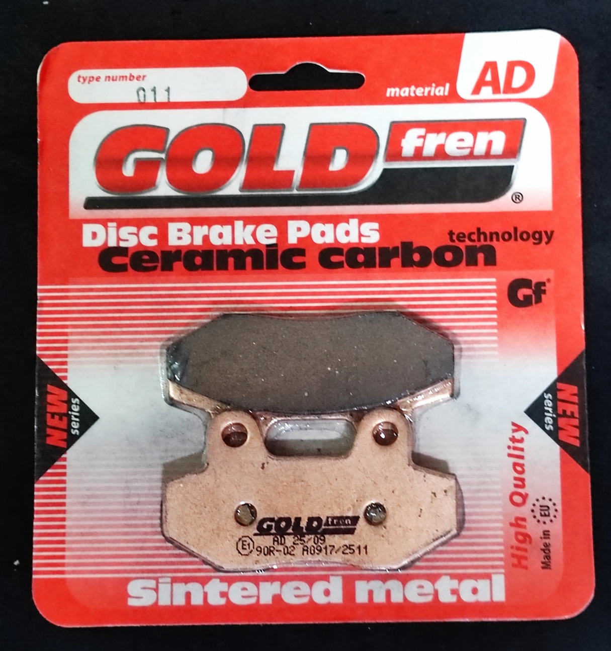 GOLDfren AD-011 Front Brake Pads for Hyosung GT650R, GT250R and Aquila 250 - 2 Pieces