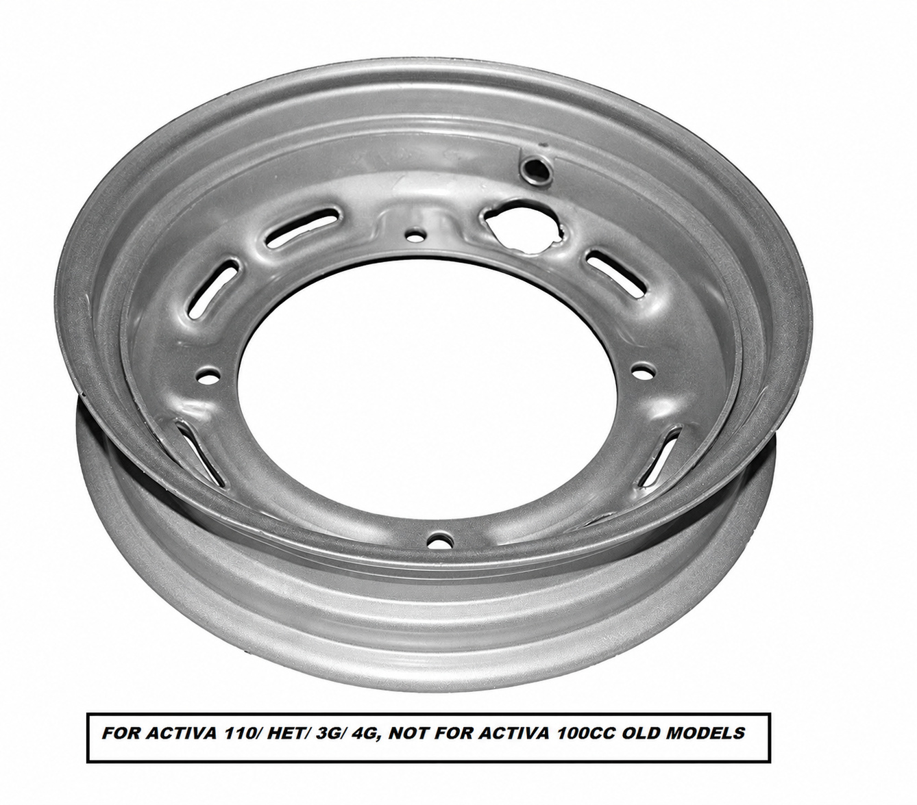 Silver Wheel Rim for Honda Activa / Dio 110 cc HET BS3 / BS4