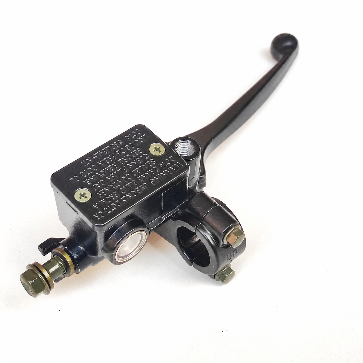 Right Front Brake Master Cylinder with Black Lever for Vespa