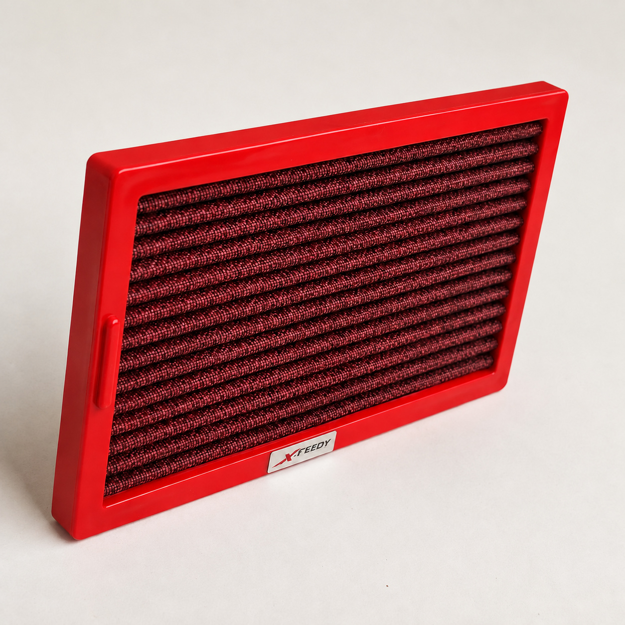 XFEEDY Red-Frame Air Filter for Kawasaki Ninja 250 and Ninja 300