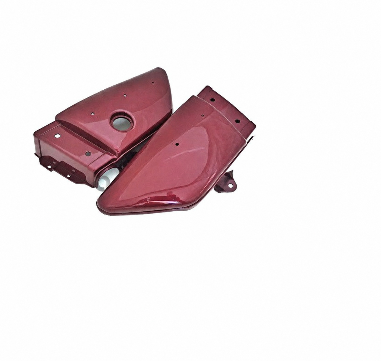 Maroon Side Cover Pair for Yamaha RX - Without Stickers