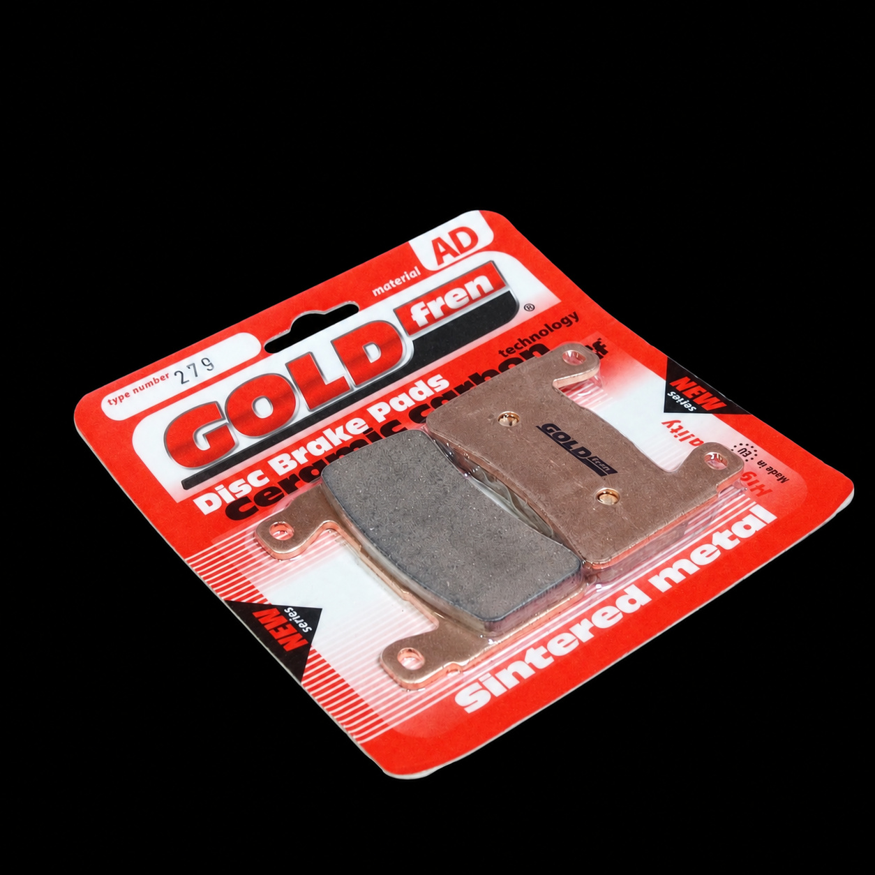 GOLDfren AD-279 Front Brake Pads for Harley-Davidson Fat Boy - 2 Pieces