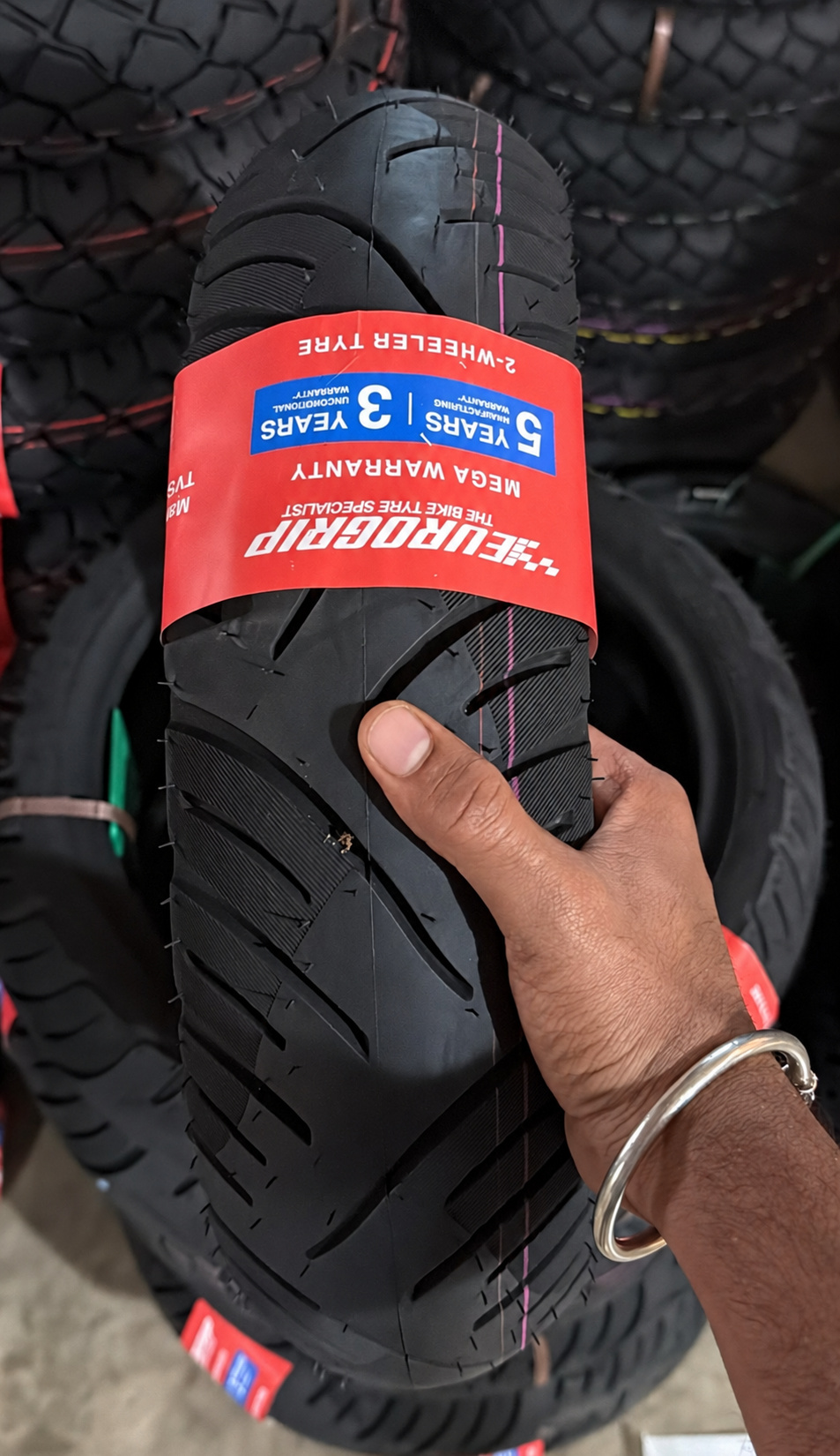 Eurogrip Conta 725 110/70-12 47P Tubeless Tyre for Ola S1 / S1 Pro Gen 1 / Gen 2