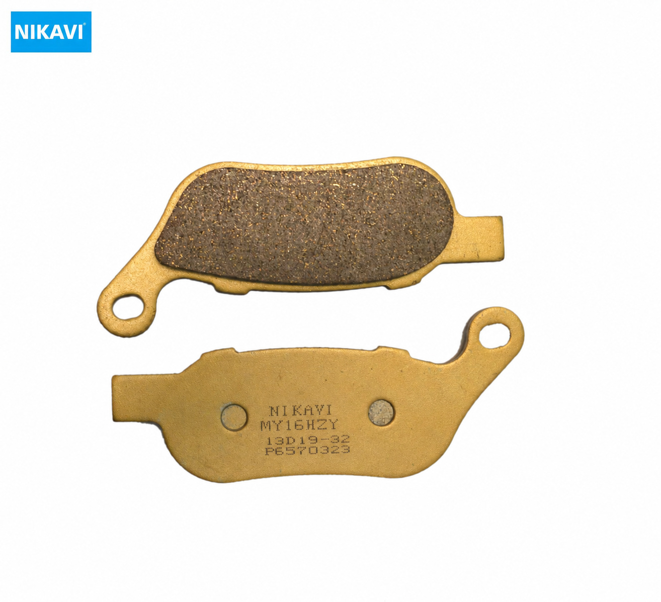 NIKAVI GDP16 Rear Brake Pads for Harley-Davidson Dyna and Softail - 2 Pieces