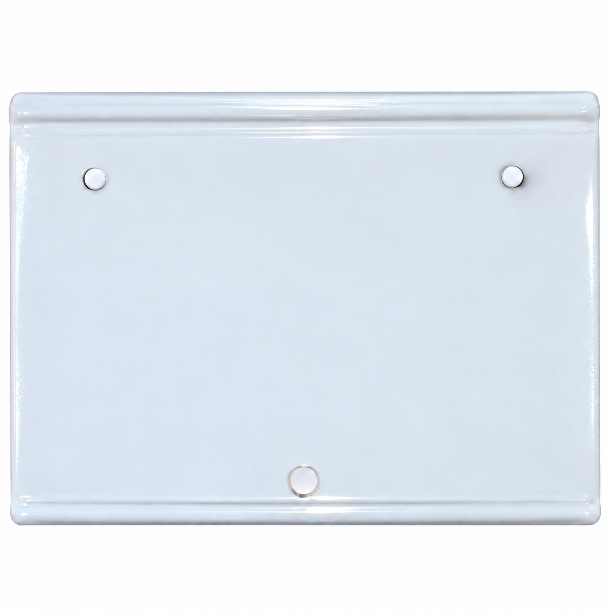 Blank Metal Rear Number Plate for Yamaha RX100 / RX135