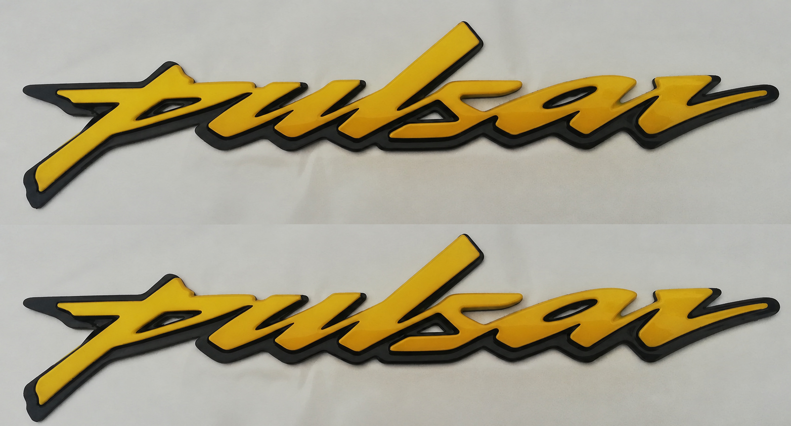 Yellow Tank Monogram Pair for Bajaj Pulsar