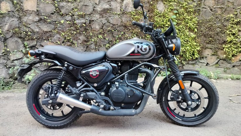 SS Motocorp Slip-On Exhaust for Royal Enfield Hunter 350 | Performance Silencer with DB Killer image 2