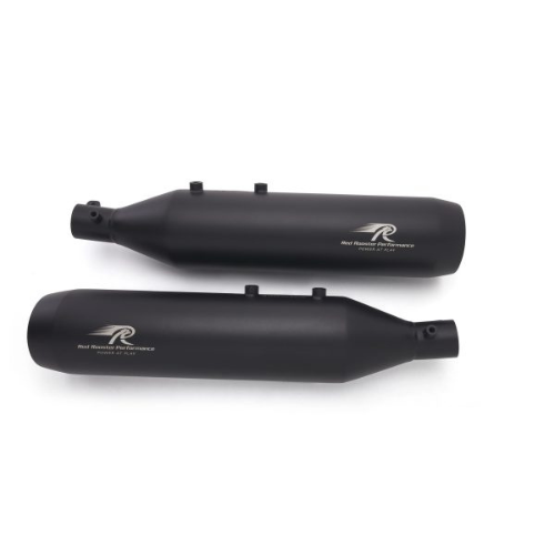 Red Rooster Astral Black Matte Exhaust for Royal Enfield Super Meteor 650 image 2