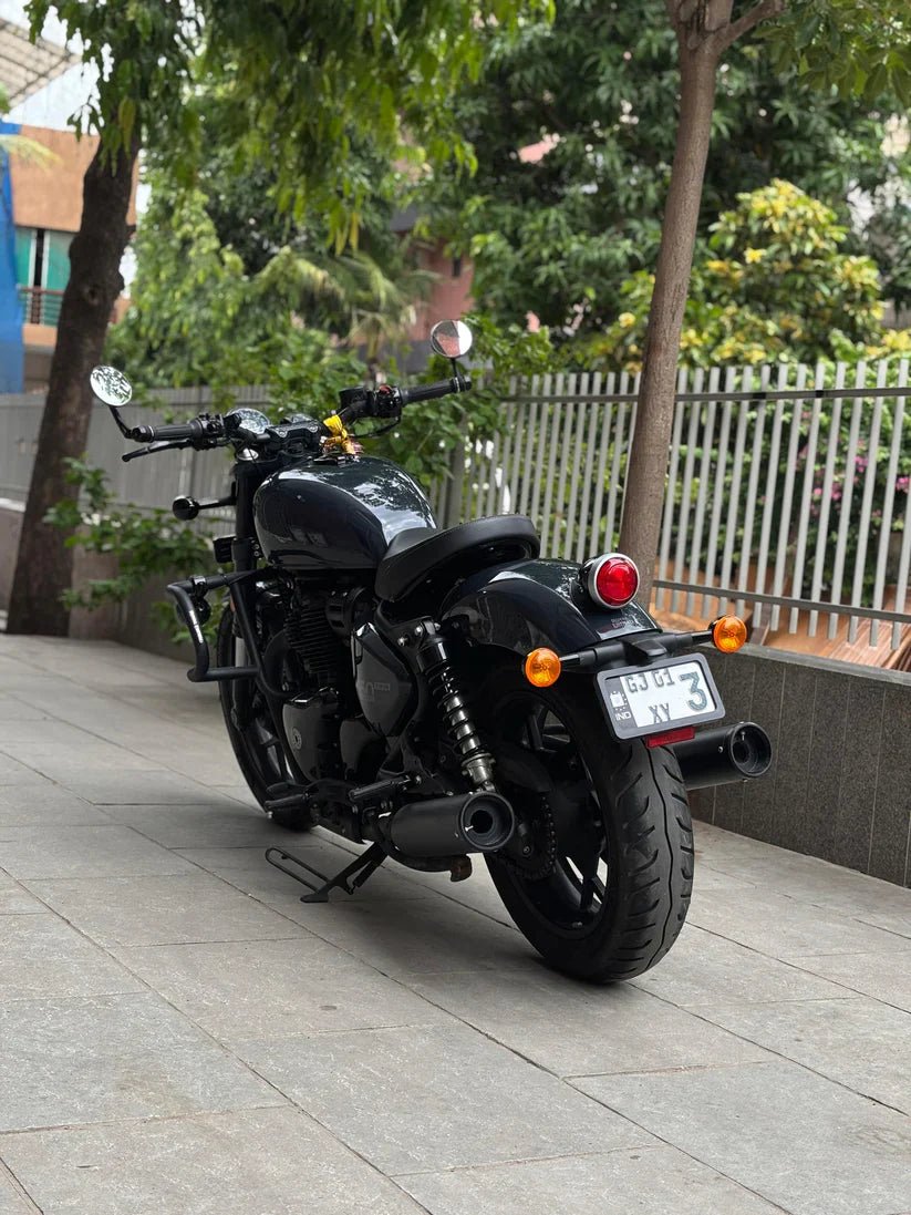 SS Motocorp Slip-On Exhaust Silencer (Pair) Black Finish for Royal Enfield Shotgun 650 | Performance Exhaust with DB Killers image 3