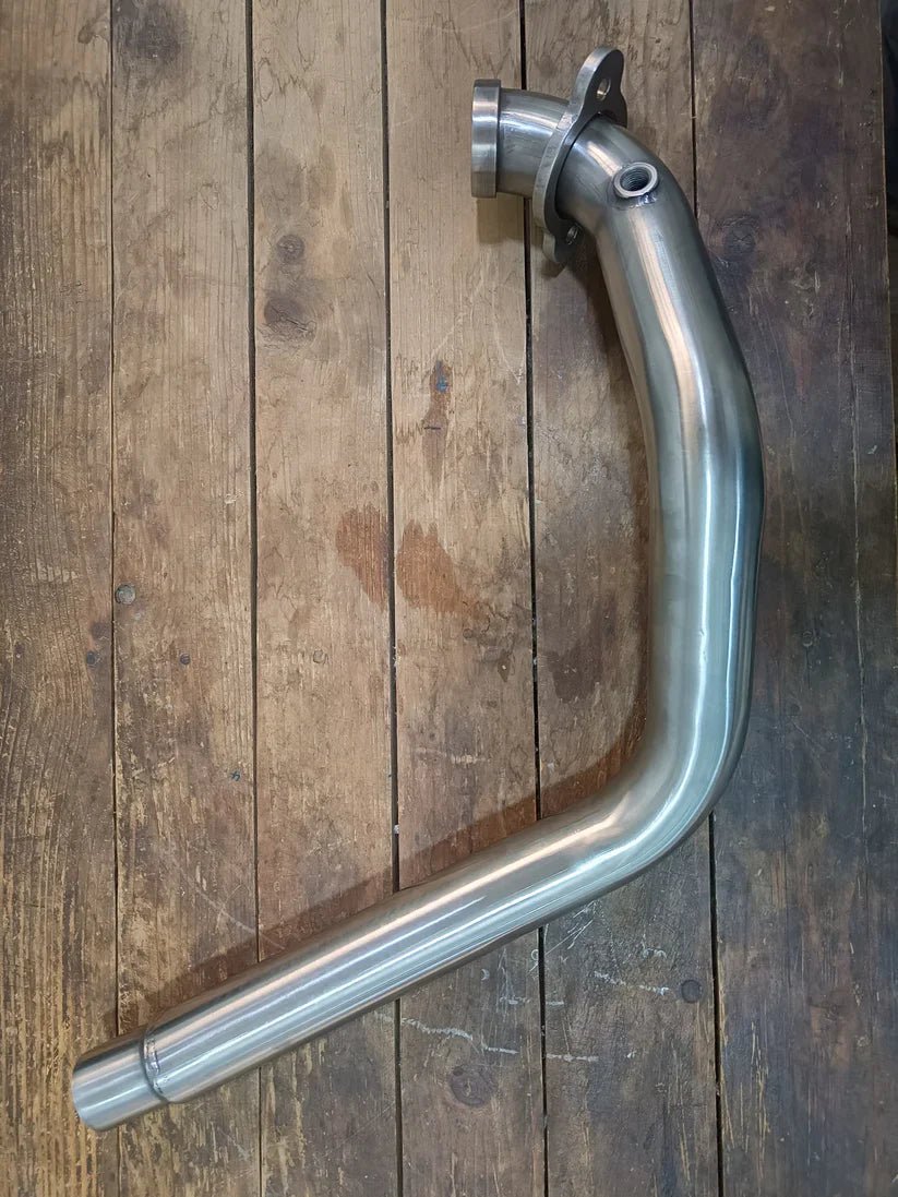 SS Motocorp Free Flow Pre-Cat Delete Header Pipe for Royal Enfield Himalayan 450 | Performance Exhaust Upgrade image 2