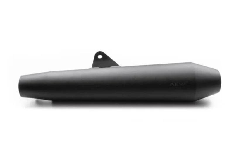 AEW TE 102 Megaphone Performance Exhaust for Interceptor 650 / Continental GT 650 | Black, Stainless Steel & Mirror Polish — Mild Steel Heat Resistant Black image 4