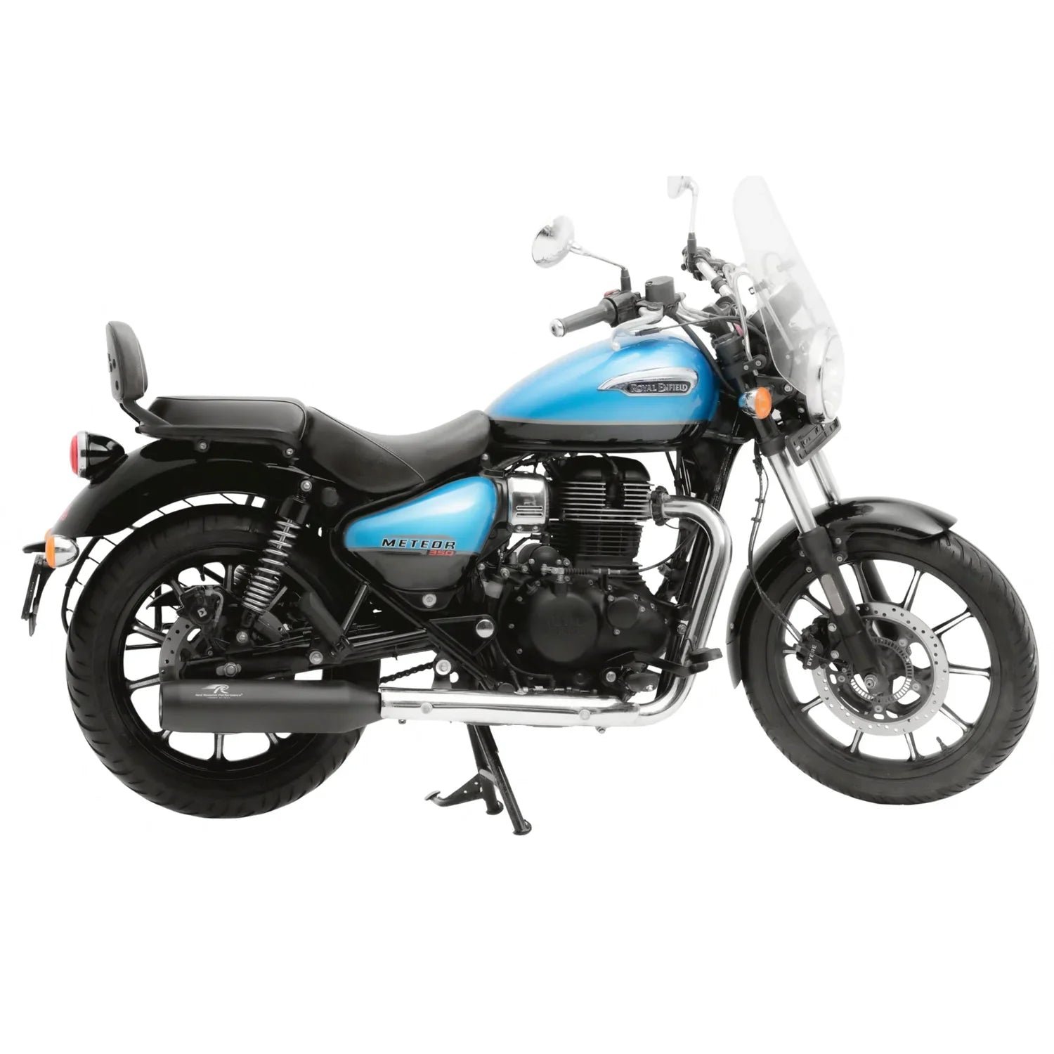 Red Rooster Polestar Pro Exhaust for Royal Enfield Meteor 350 (Polish / Black) — Polish image 4