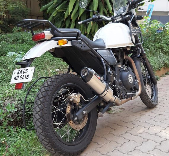 Devil Evolution Slip-On Exhaust with Link Pipe for Royal Enfield Himalayan (D2.1 420mm | Touring Performance Exhaust) image 3